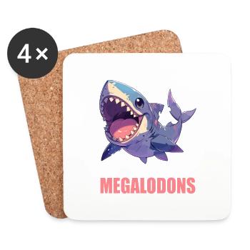 Megalodons Megalodon - Coasters (set of 4) - white - Front
