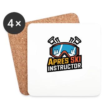 Après Ski Instructor - Coasters (set of 4) - white - Front