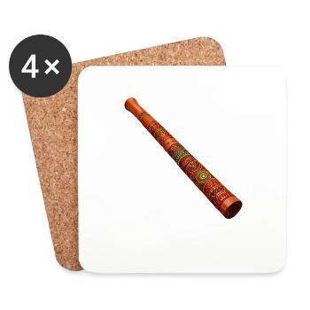 DIDGERIDOO - Coasters (set of 4) - white - Front
