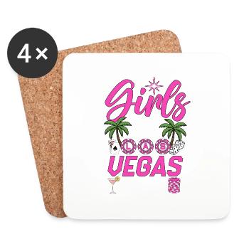 Girls Trip Las Vegas 2027 - Untersetzer (4er-Set) - Weiß - Vorne