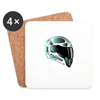 SAFETY IS PRIORITY - Coasters (set of 4) - white - Front