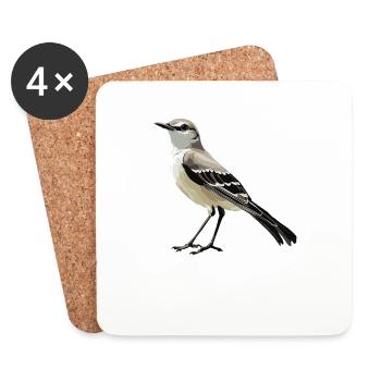 Oiseaux moqueurs Oiseaux moqueurs - Dessous de verre (lot de 4) - blanc - Devant