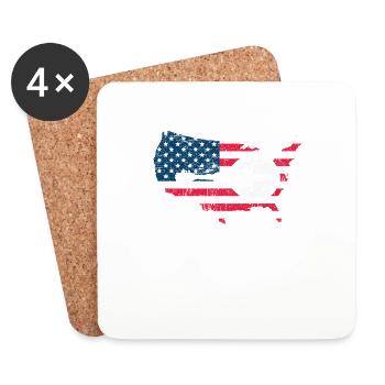 Mandolin, because normal guitars are boring - Coasters (set of 4) - white - Front