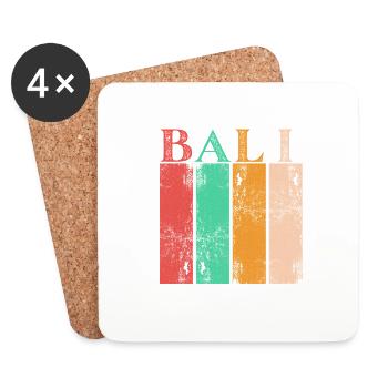 The magic of Bali Indonesia - Coasters (set of 4) - white - Front