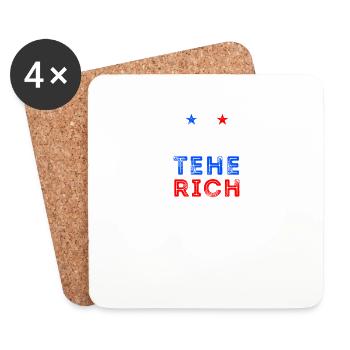 Tax The Rich america - Coasters (set of 4) - white - Front