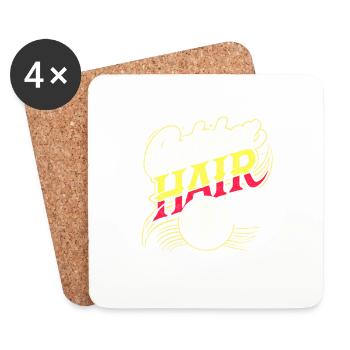 Catcher Hair Don't Care - Untersetzer (4er-Set) - Weiß - Vorne
