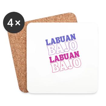 Labuan Bajo, Indonesia - Coasters (set of 4) - white - Front