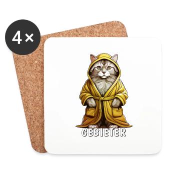 CAT COAT MASTER - Coasters (set of 4) - white - Front