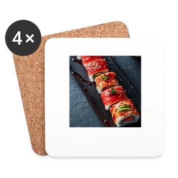 Sushi - Untersetzer (4er-Set) - Weiß - Vorne