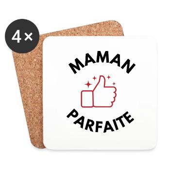Perfect Mom - Mama Geschenkidee - Untersetzer (4er-Set) - Weiß - Vorne