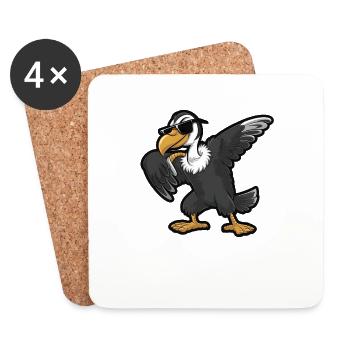Geier - Untersetzer (4er-Set) - Weiß - Vorne