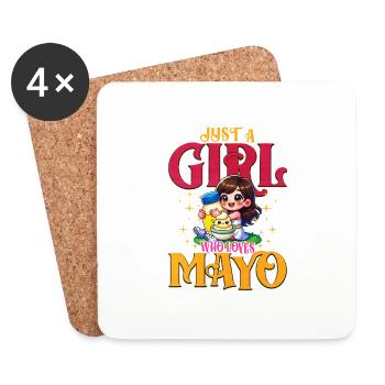 Mayonnaise - Untersetzer (4er-Set) - Weiß - Vorne