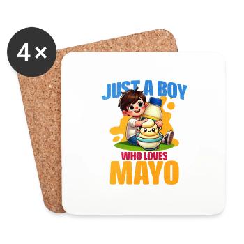 Mayonnaise - Untersetzer (4er-Set) - Weiß - Vorne