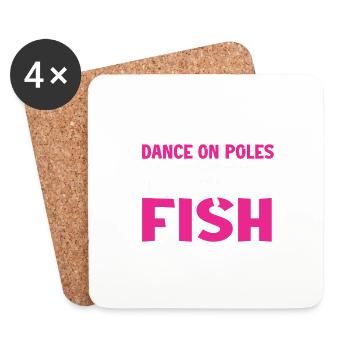 Fishing Design Fish Lover Fisherman - Coasters (set of 4) - white - Front