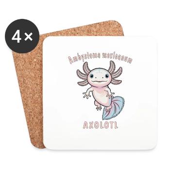 Axolotl.png - Untersetzer (4er-Set) - Weiß - Vorne