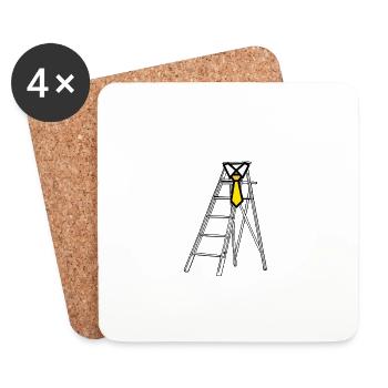 Sales Manager – Fun Sales & Business - Coasters (set of 4) - white - Front