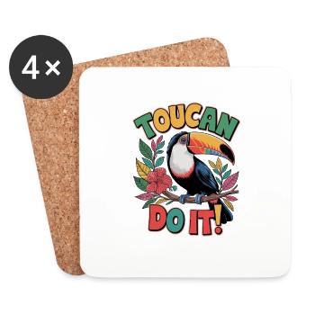 You can do it with a toucan motif - Coasters (set of 4) - white - Front