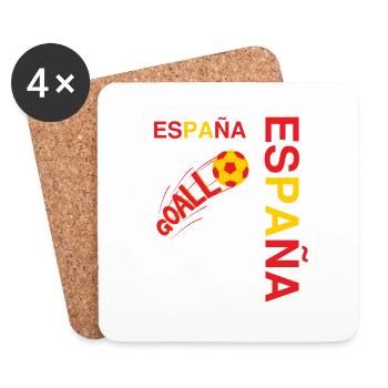 Spain football team supporter - Coasters (set of 4) - white - Front