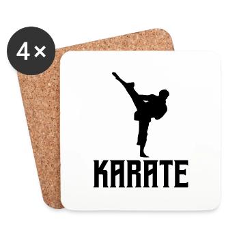 karate - Untersetzer (4er-Set) - Weiß - Vorne