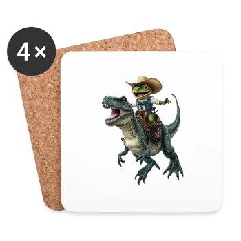 Frosch - Untersetzer (4er-Set) - Weiß - Vorne