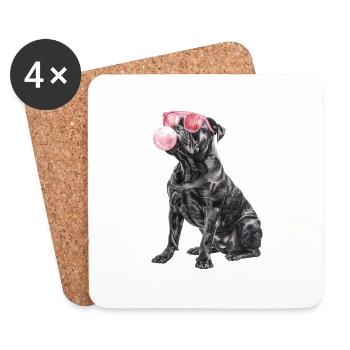 Cane Corso - Untersetzer (4er-Set) - Weiß - Vorne