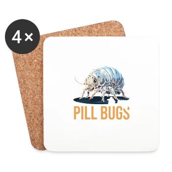 Ich Spreche Heute Nur Mit Meinen Pillenwanzen - Untersetzer (4er-Set) - Weiß - Vorne