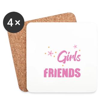 Pill bugs are a girl's best friend. - Coasters (set of 4) - white - Front