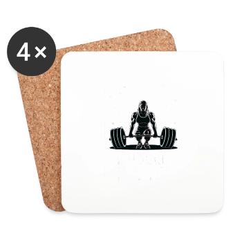 Tarotkarte - Untersetzer (4er-Set) - Weiß - Vorne