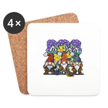 Garden Spring Gardener Gardening Hobby Gardener - Coasters (set of 4) - white - Front