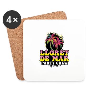 Lloret De Mar Party Crew Holidays - Coasters (set of 4) - white - Front