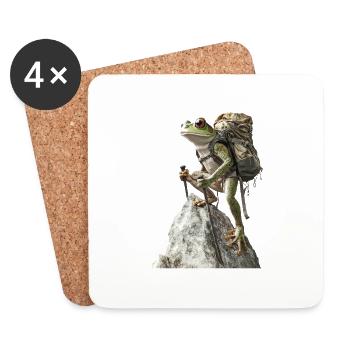 Frosch - Untersetzer (4er-Set) - Weiß - Vorne