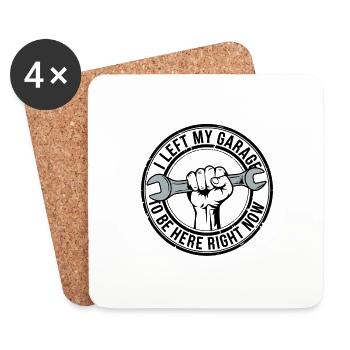 Proud hobby craftsman saying - Coasters (set of 4) - white - Front
