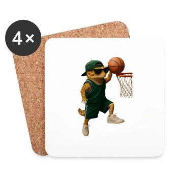 Gecko - Untersetzer (4er-Set) - Weiß - Vorne