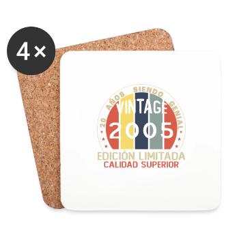 20 Years Birthday Gift Made In 2005 - Coasters (set of 4) - white - Front