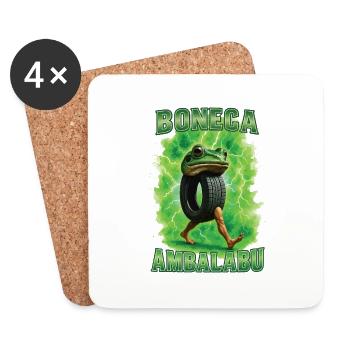 Frosch - Untersetzer (4er-Set) - Weiß - Vorne
