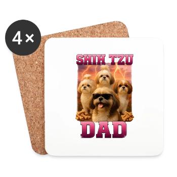 Shih Tzu - Untersetzer (4er-Set) - Weiß - Vorne