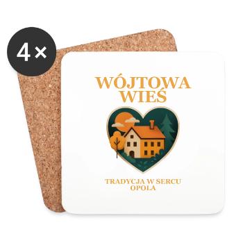 Wójtowa Wieś – La tradition au cœur d’Opole - Dessous de verre (lot de 4) - blanc - Devant