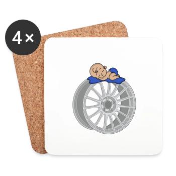 Baby - Coasters (set of 4) - white - Front