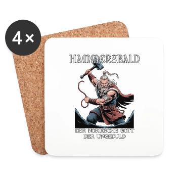 Hammersbald – Dieu nordique de l’impatience - Dessous de verre (lot de 4) - blanc - Devant