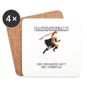 Hammersbald – Dieu nordique de l’impatience - Dessous de verre (lot de 4) - blanc - Devant