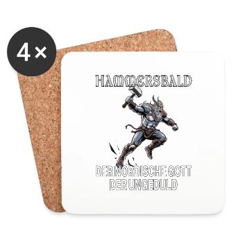 Hammersbald – Dieu nordique de l’impatience - Dessous de verre (lot de 4) - blanc - Devant