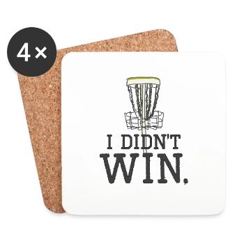 Golf Disc Sport funny - Coasters (set of 4) - white - Front