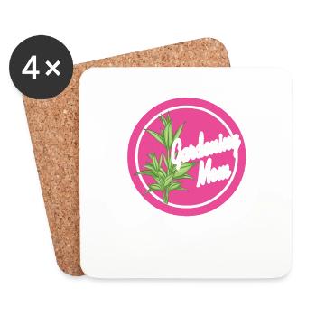 Gardening Mom Plant Lover Mother's Day - Untersetzer (4er-Set) - Weiß - Vorne