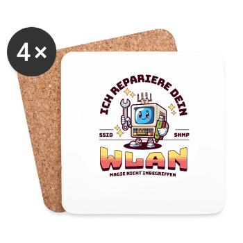 I'll fix your Wi-Fi - Coasters (set of 4) - white - Front