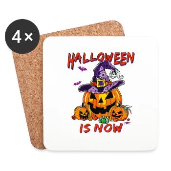 HALLOWEEN IS NOW - Coasters (set of 4) - white - Front