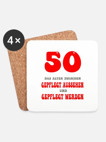 50 - Untersetzer (4er-Set) - Weiß