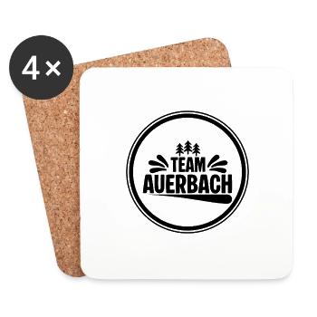 Team Auerbach - Untersetzer (4er-Set) - Weiß - Vorne
