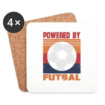 Propulsé par Futsal Retro Energy Athlete Print - Dessous de verre (lot de 4) - blanc - Devant