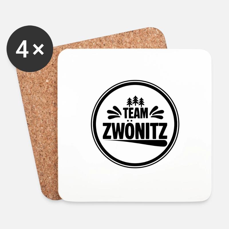 Team Zwoenitz - Untersetzer (4er-Set) - Weiß