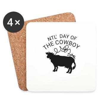 National Cowboys Day - Coasters (set of 4) - white - Front